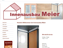 Tablet Screenshot of innenausbau-ralfmeier.ch